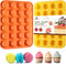 2PCS Silicone Mini Muffin Cupcake Pan, Kaloo Nonstick 24 Cups Silicone Muffin Pans for Baking, Great for Muffin, Cakes, Tart, Bread, Dishwasher Sa...