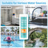 Accevo 20 in 1 Complete Drinking Water Test Kits, 125 Strips-Well, Tap, Home, City Water Testing Strip for Lead, Chlorine, Hardness, Iron, Fluorid...