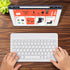 DETUOSI Universal 10 inch Wireless Keyboard, (0.23 inch) Ultrathin Slim Lightweight Travel Portable, 10.1" Multi-Device Wireless Keyboard for iOS/...