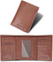 Genuine Leather Trifold Mens Wallet RFID Blocking 6 Credit Card Slots 1 ID Window Section for Bills 2 Hidden Pockets | Gift for Him (Choco)...