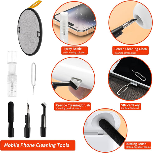 20-in-1 Laptop Screen Keyboard Cleaning kit, Cell Phone Cleaning kit, Airpod Cleaning kit, Electronics Cleaning kit for Mobile Phones, Tablets, Co...