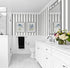 Erfoni Grey and White Wallpaper Striped Contact Paper Peel and Stick Wallpaper Modern Self Adhesive Contact Paper 17.7"x118" DIY Wallpaper Striped...