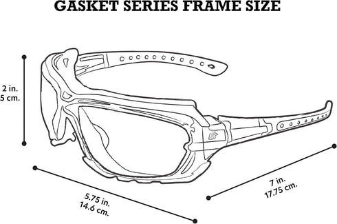 Birdz Eyewear Gasket Safety Padded Motorcycle Sport Sunglasses Black with Smoke Lens...