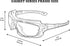 Birdz Eyewear Gasket Safety Padded Motorcycle Sport Sunglasses Black with Smoke Lens...