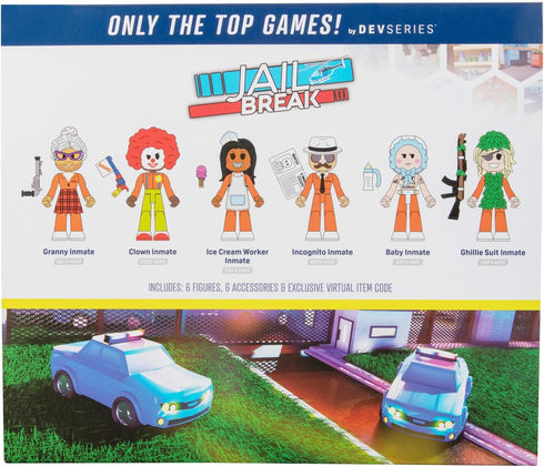 Jailbreak: Hiding in Plain Sight Multipack Six 2.75-Inch Action Figures with Mix and Match, Accessories, and Exclusive Virtual Item Code...