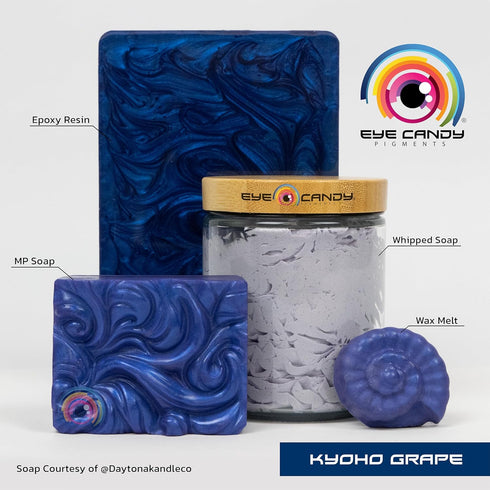 Eye Candy Pigments Premium Purple Mica Powder - Kyoho Grape (25gr) - for Epoxy, Resin, Soap, Paint, Woodworking, Acrylic Pouring, Bath Bombs, Fish...