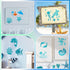 80 Pcs Flower Stencils Farm Stencils Ocean Stencils for Kids Animal Stencil Floral Stencils Plastic Reusable Stencils (Ocean)...