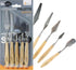 Mont Marte Studio Palette Knife Set, 5 Piece. Selection of Different Sizes and Styles of Stainless Steel Palette Knives....