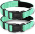 2 Pack Reflective Dog Collar with Safety Locking Buckle, Adjustable Soft Breathable Comfortable Nylon Pet Collar for Small, Medium and Large Dogs,...