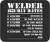 Funny Gag Sarcastic Mousepad Welder Hourly Rate Funny Welding Worker Employees Coworker Men Women Gift Office Poster Black Computer Mouse mat Mous...