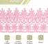 MECCANIXITY 3 Inch Wide 5 Yard Lace Ribbon Floral Pattern Pink Embroidered Lace Trim Ribbon for Sewing Making, and DIY Crafts, Gift Wrapping, Wedd...