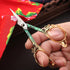 Embroidery Scissors Sewing Scissors Sharp Crafting Threading Scissor with Sheath for Needlework Artwork Manual Handicraft DIY Tool, 4.7in Gold Gre...