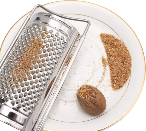 To encounter Cheese Grater, Stainless Steel Grater for Ginger, Garlic, Nutmeg, Chocolate, Vegetables, Lemon, Dishwasher Safe, Set of 5 (Grey)...
