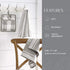Elrene Home Fashions Farmhouse Living Stripe and Check Kitchen Towels, 17" x 28" (Set of 3), Gray/White 3...
