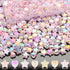 200 Pcs Star Heart Acrylic Beads for Jewelry Making, Heart Star Shape Beads Bulk with Box, 11mm Mixed Color Heart Star Loose Beads Charms Spacer B...