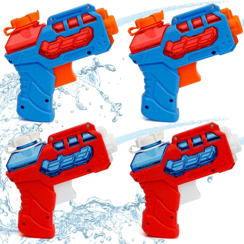 Water Guns, Water Guns for Kids, 4 Pack Squirt Guns Water Blaster, Mini Water Guns Small Water Pistol Toys for Boys Girls, Summer Gifts for Swimmi...
