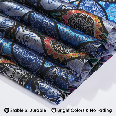 DKTIE Static Cling Decorative Window Film with Installation Tools Non Adhesive Privacy Film, Stained Glass Window Film for Bathroom Shower Door He...