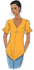 Butterick B6663E5 Easy to Sew Women's Semi-Fitted Blouse Sewing Patterns Sizes 14-22 , White...