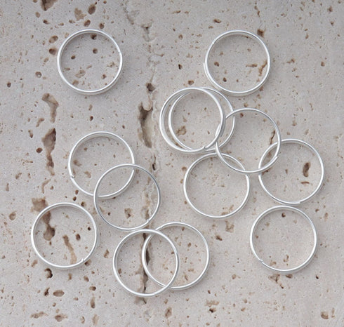 SOWAKA 200 Pcs Double Loops Split Rings Metal Small Jump Rings Connectors for DIY Jewelry Making Key Chain Necklace Bracelets Earing Ornament (8 m...