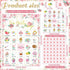Shappy 35 Pieces Tea Party Bingo Game 24 Players Floral Tea Party Bingo Cards Garden Tea Party Games for Kids Family School Classroom Activities B...