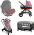 Baby Mosquito Net for Stroller, Carrier & Bassinet – Elastic Drawstring for Snug Fit Netting - Infant Bug Net for Jogger, Car Seat & Pack N Play –...
