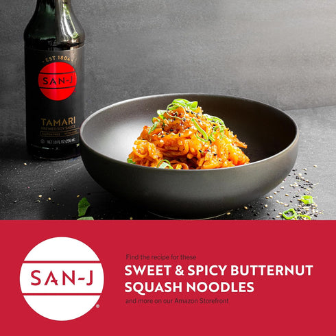 San-J - Gluten Free Tamari Soy Sauce - Specially Brewed - Made with 100% Soy - 10 oz. Bottles - 2 Pack...