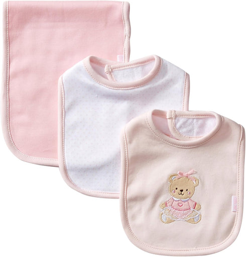 Little Me 3 Piece Bib and Burp Set...