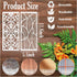 15 Pieces Stencils for Painting on Wood, Reusable Border Furniture Stencil Plastic Cake Decorative Template for Wood DIY Craft Canvas Fabric (15 B...