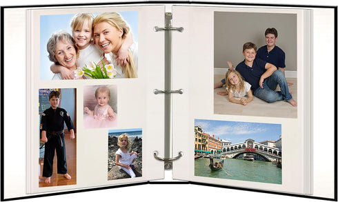 Pioneer Photo Albums TR-100/BK Magnetic 3-Ring 100 Page Photo Album, Black...