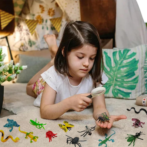 110 Pack Mini Bug Toys,Plastic Bugs for Kids,Fake Insects Toys for Education Themed Insect Party,Classroom Reward,Gardening Decoration...