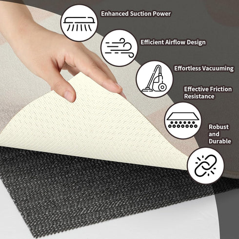 PureFit 4x6 Rug Pad Gripper for Hardwood Tile Floors Carpet, Anti Slip Rug Grips, Dual Dense Non Slip Rug Pads Mats...