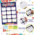 Spakon 2 Pack Floral Birthday Poster Chart for Classroom 12.4 x 17.5 Inch Happy Birthday Decoration Birthday Calendar Poster Chart Classroom Decor...
