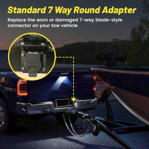 Oyviny Replacement USCAR to 7 Way RV Blade Trailer Connector for Chevy, Ford, GMC and Nissan, Silverado Trailer Plug, Factory Tow Package and USCA...