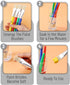 Mr. Pen- Paint Brushes for Kids, 8 Pcs, Toddler Paint Brushes, Chubby Paint Brushes, Flat Paint Brush, Kids Paint Brush Set, Washable Paint Brush ...