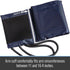 MABIS Sphygmomanometer Blood Pressure Replacement Cuff and Two-Tube Bladder, Adult Size, Blue...