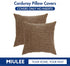 MIULEE Pack of 2 Pillow Covers 18x18 Inch Inch Brown Super Soft Corduroy Decorative Throw Pillows Couch Home Decor for Cushion Sofa Bedroom Living...