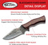 6.25" Fixed Blade Full-Tang Carbon Steel Blacksmith Style Outdoor Hunting/Skinning Knife with Sheath, Brown...