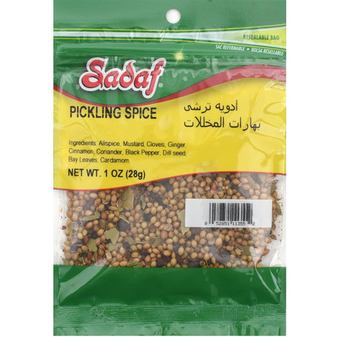 Sadaf Pickling Spice - Pickling Spice for Cooking & Food Flavoring - Mix Spices - Seasoning & Spices - Kosher & Vegetarian - 1 oz Resealable Bag...