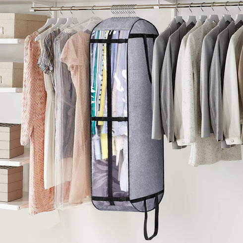 MISSLO Hanging Garment Bags for Travel Suit Bags for Closet Storage 50" Moving Bags for Clothes Dress Cover for Coat, Jacket, Shirt, Clothing...