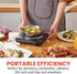 Elite Gourmet ESB-301BF Countertop Single Cast Iron Burner, 1000 Watts Electric Hot Plate, Temperature Controls, Power Indicator Lights, Easy to C...