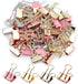 Multicolor Binder Clips, Small Binder Clips, 60Pack, 0.75 in, Small Clips, Paper Binder Clips, Binder Clips Small Size,Small Paper Clips, Office C...