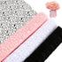 Whaline 3 Rolls Jacquard Net Mesh Openwork Floral Wrapping Paper Flowers Bouquet Paper Pink Black White Florist Packaging Paper for Wedding Birthd...