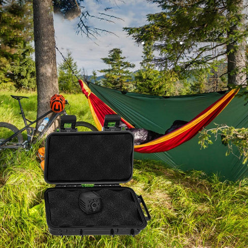 Outdoor Shockproof AntiPressure Airtight Survival Case Waterproof Container Storage Carry Box Sealed Case Fishing Carry Box (C) everyday carry wat...