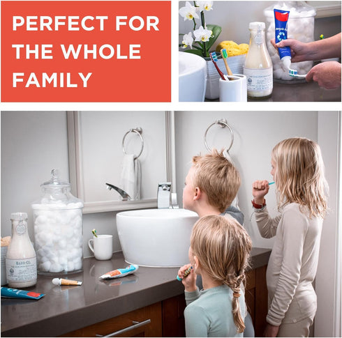 Chrome Cherry SqueezMe Self-Closing Toothpaste Caps, Silicone Lid for Kids & Adults, No Mess Toothpaste Dispenser, Self-Standing Easy Squeezer Cap...