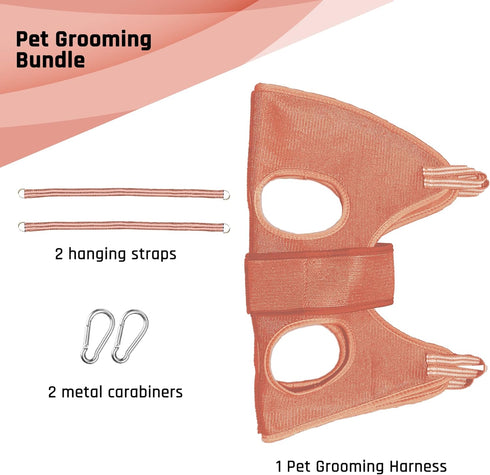 Potens' Pet Dog Grooming Hammock with Security Strap - Grooming Hammock for Small Dogs - Dog Holder for Nail Trimming - Dog Hanging Harness for Na...