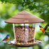 Hanging Bird Feeder Squirrel Proof for Outdoor Wild Bird Seed, Brown...
