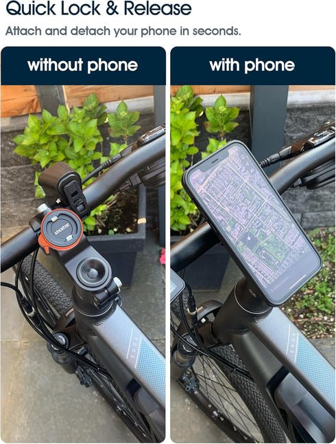 sincetop Bike Phone Mount,Mountain Bicycle Cell Phone Holder,Universal Aluminum Handlebar Stem Phone Clamp,Cycling Mobile Phone Clip,MTB Road Bike...
