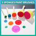 YGDZ Paint Sponges for Kids, 39pcs Early Learning Toddlers Sponge Paint Brushes Stamps Foam Art Craft Drawing Tools...