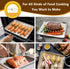 P&P CHEF 12.5 Inch Baking Sheet Pan with Rack Set, Stainless Steel Cookie Sheet Pan Tray with Cooling Rack for Oven Use, Cooking Roasting, Non Tox...