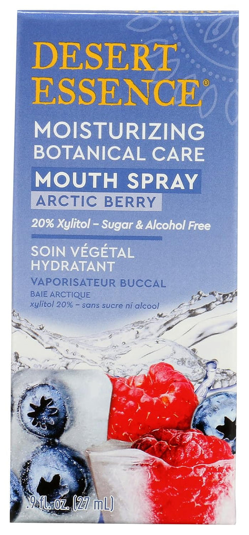 Desert Essence Moisturizing Artic Berry Botanical Care Mouth Spray, Plant Based, 0.9 Fluid Ounce (Pack of 1)...